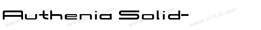 Authenia Solid字体转换
